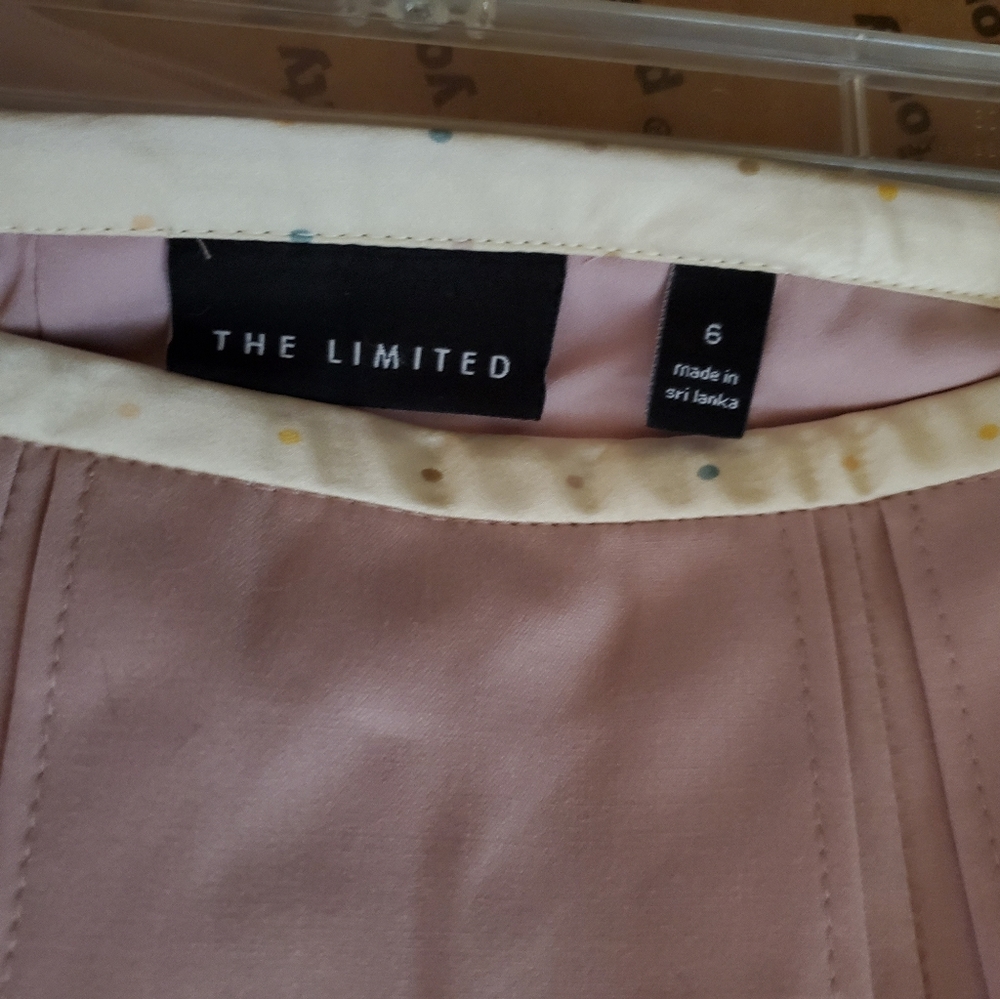 The Limited pink pleated linen skirt - Picture 2 of 4